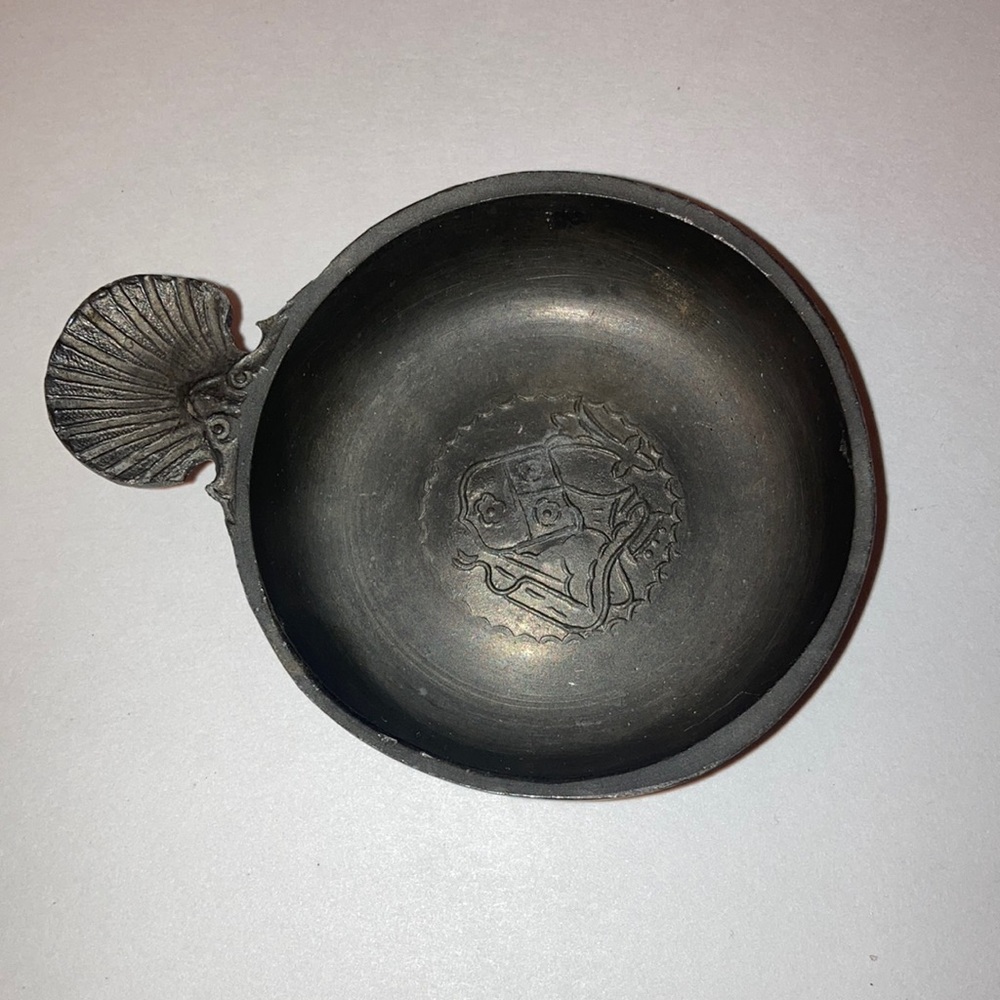 Old Castle English Pewter Porringer Wine Taster